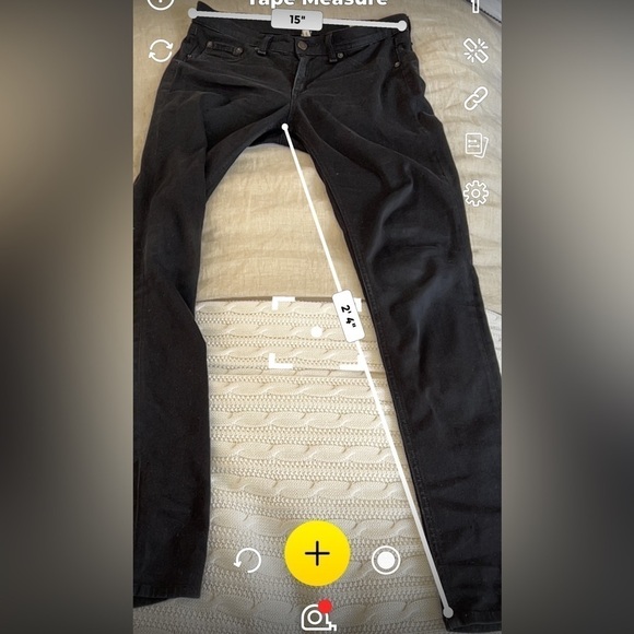 Rag and Bone Women’s Black Plush Leggings Jeans 28 BIN6 - Picture 6 of 8